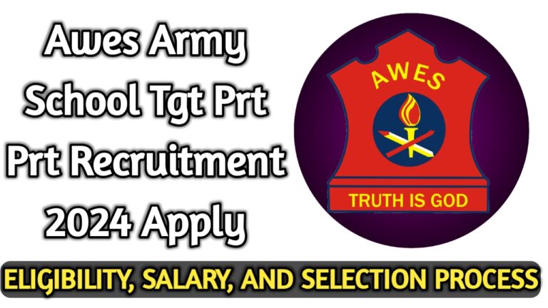 Awes Army School Tgt Prt Prt Recruitment 2024 Apply